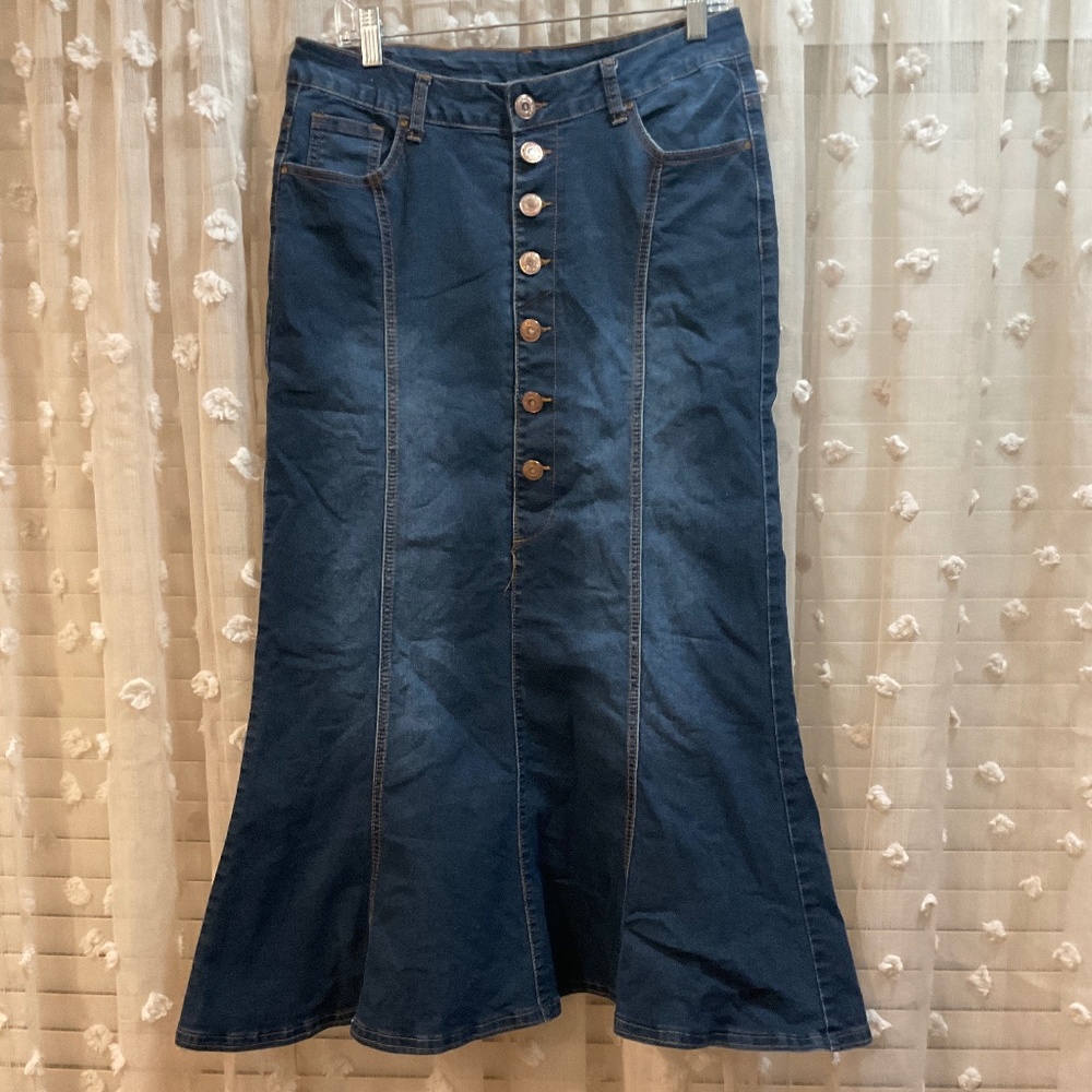 Be Girl Button Down Mermaid Skirt